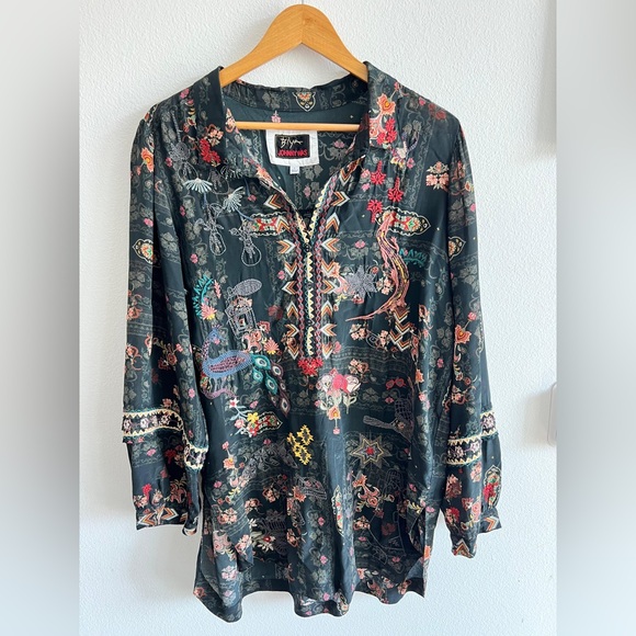 Johnny Was GILA TUNIC - AGGIE size L - Picture 4 of 11